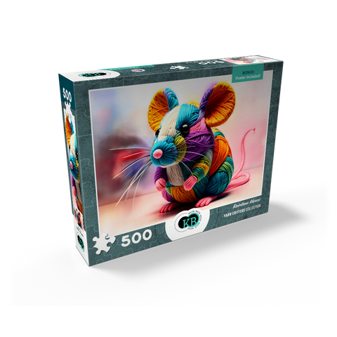 Rainbow Mouse: Yarn Critters Collection 500 Jigsaw Puzzle box view2