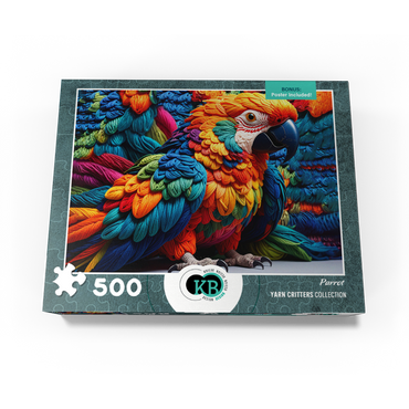 Parrot: Yarn Critters Collection 500 Jigsaw Puzzle box view3