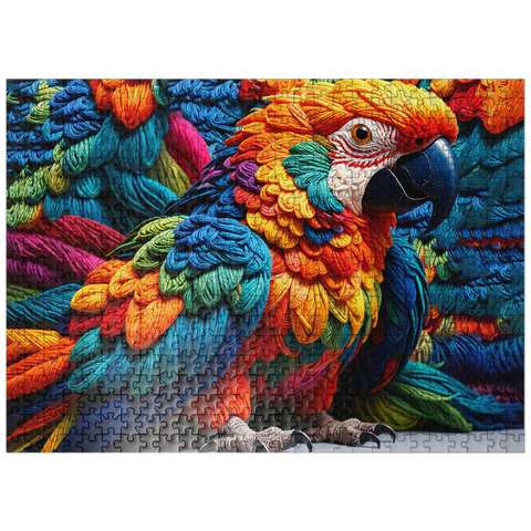 puzzleplate Parrot: Yarn Critters Collection 500 Jigsaw Puzzle
