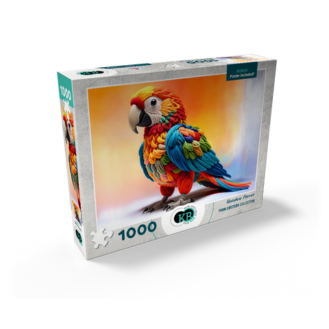 Rainbow Parrot: Yarn Critters Collection 1000 Jigsaw Puzzle box view2