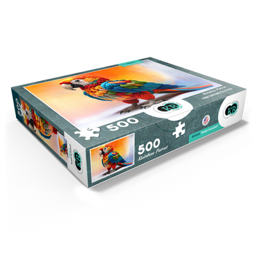 Rainbow Parrot: Yarn Critters Collection 500 Jigsaw Puzzle box view1