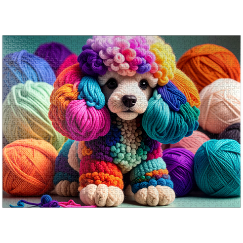 puzzleplate Poodle: Yarn Critters Collection 1000 Jigsaw Puzzle