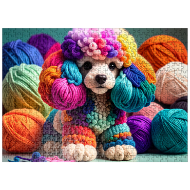 puzzleplate Poodle: Yarn Critters Collection 500 Jigsaw Puzzle