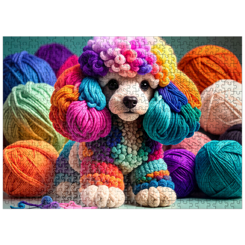puzzleplate Poodle: Yarn Critters Collection 500 Jigsaw Puzzle