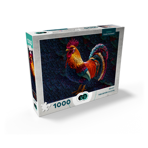 Rooster: Yarn Critters Collection 1000 Jigsaw Puzzle box view2