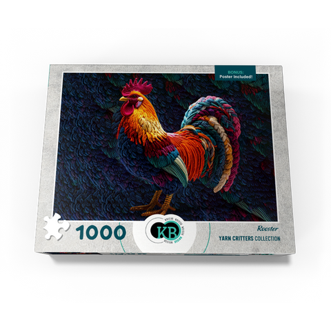 Rooster: Yarn Critters Collection 1000 Jigsaw Puzzle box view3