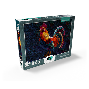 Rooster: Yarn Critters Collection 500 Jigsaw Puzzle box view2