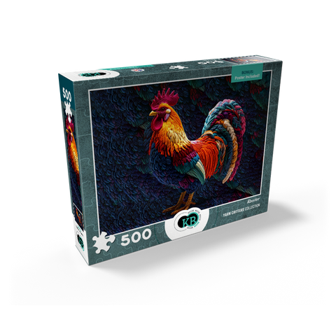 Rooster: Yarn Critters Collection 500 Jigsaw Puzzle box view2