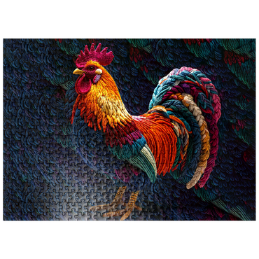 puzzleplate Rooster: Yarn Critters Collection 500 Jigsaw Puzzle