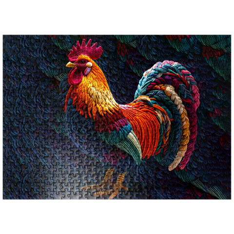 puzzleplate Rooster: Yarn Critters Collection 500 Jigsaw Puzzle