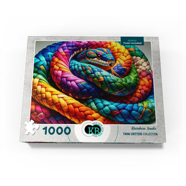 Rainbow Snake: Yarn Critters Collection 1000 Jigsaw Puzzle box view3