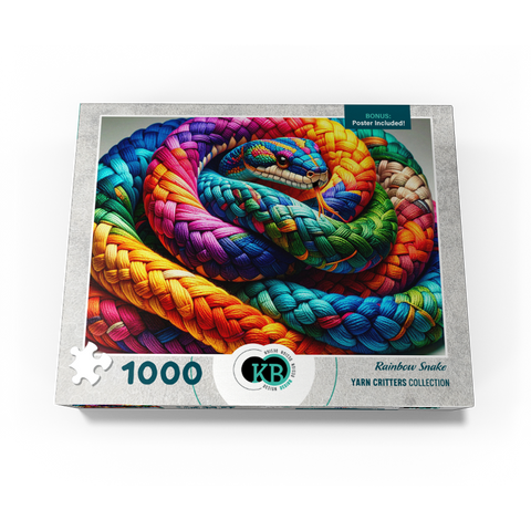 Rainbow Snake: Yarn Critters Collection 1000 Jigsaw Puzzle box view3
