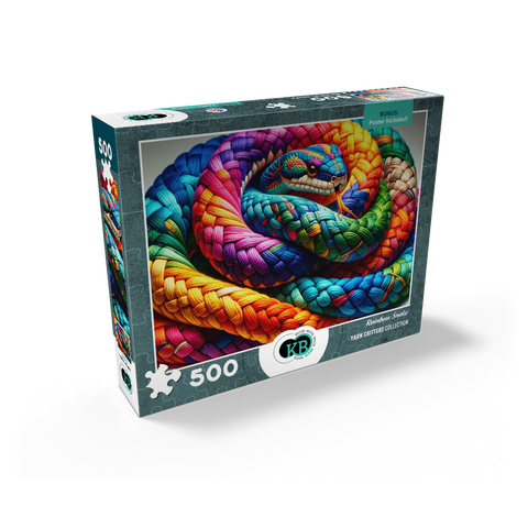 Rainbow Snake: Yarn Critters Collection 500 Jigsaw Puzzle box view2