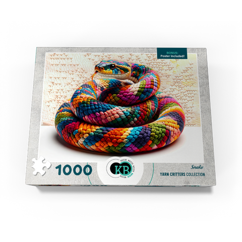 Snake: Yarn Critters Collection 1000 Jigsaw Puzzle box view3
