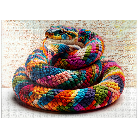 puzzleplate Snake: Yarn Critters Collection 1000 Jigsaw Puzzle