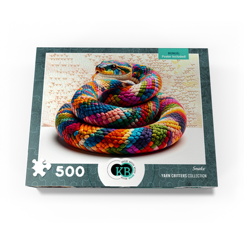 Snake: Yarn Critters Collection 500 Jigsaw Puzzle box view3