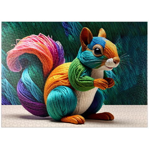 puzzleplate Squirrel: Yarn Critters Collection 1000 Jigsaw Puzzle