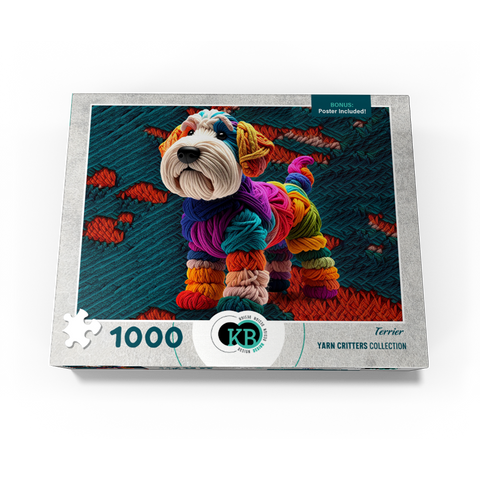 Terrier Dog: Yarn Critters Collection 1000 Jigsaw Puzzle box view3