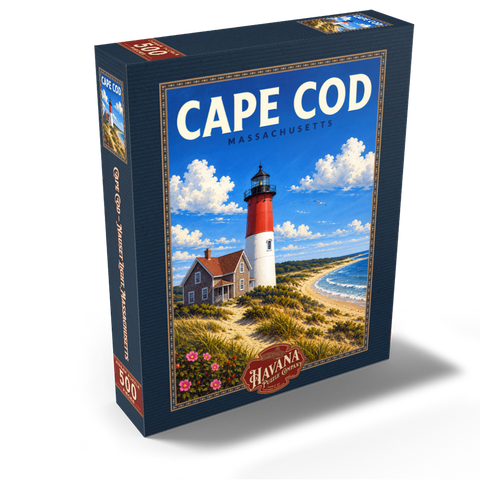 Cape Cod – Nauset Light, Massachusetts 500 Jigsaw Puzzle box view2