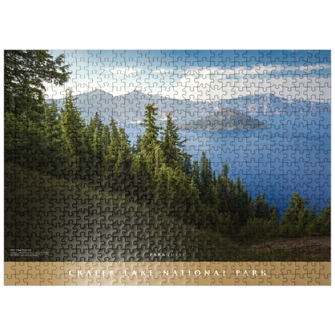 puzzleplate Crater Lake National Park: Rim Village Promenade 500 Jigsaw Puzzle