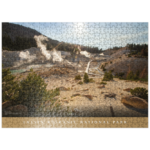 puzzleplate Lassen Volcanic National Park: Bumpass Hell 500 Jigsaw Puzzle