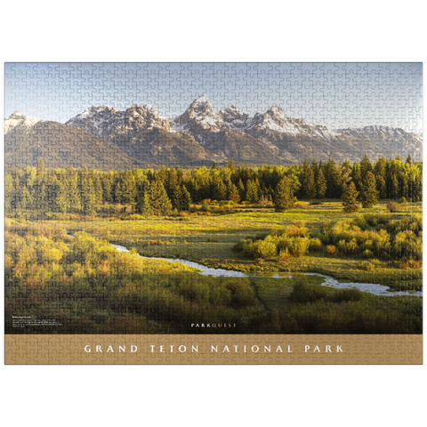 puzzleplate Grand Teton National Park:  Blacktail Ponds 1000 Jigsaw Puzzle