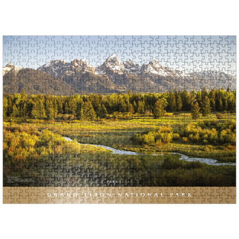 puzzleplate Grand Teton National Park:  Blacktail Ponds 500 Jigsaw Puzzle
