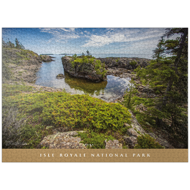 puzzleplate Isle Royale National Park: Scoville Point 1000 Jigsaw Puzzle