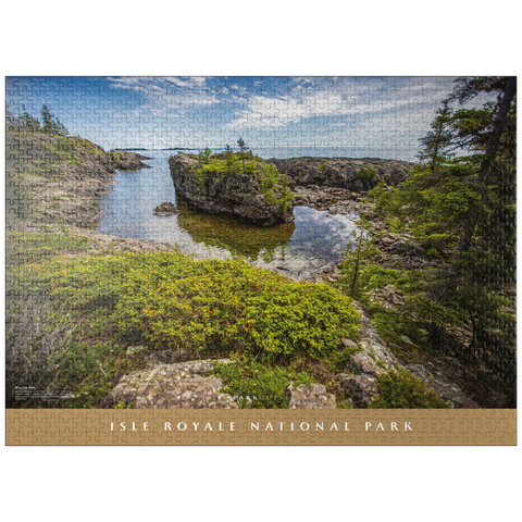puzzleplate Isle Royale National Park: Scoville Point 1000 Jigsaw Puzzle