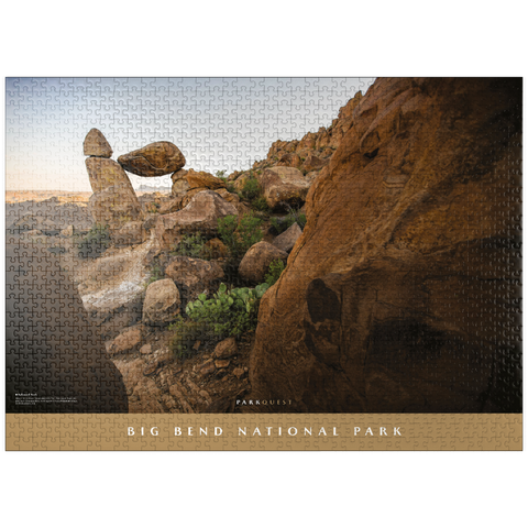 puzzleplate Big Bend National Park: Balanced Rock 1000 Jigsaw Puzzle