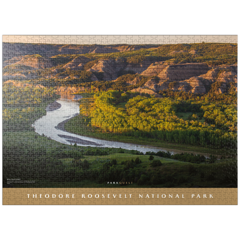 puzzleplate Theodore Roosevelt National Park: River Bend Overlook 1000 Jigsaw Puzzle