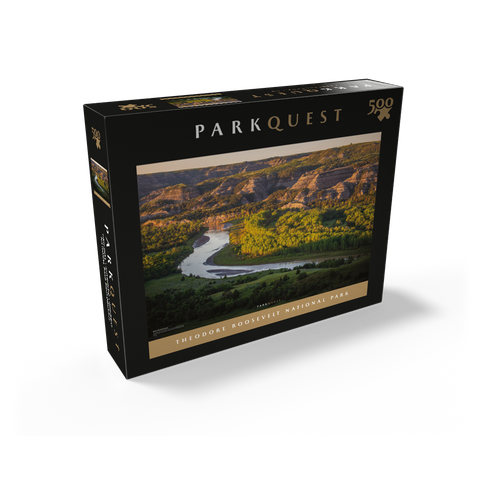 Theodore Roosevelt National Park: River Bend Overlook 500 Jigsaw Puzzle box view2