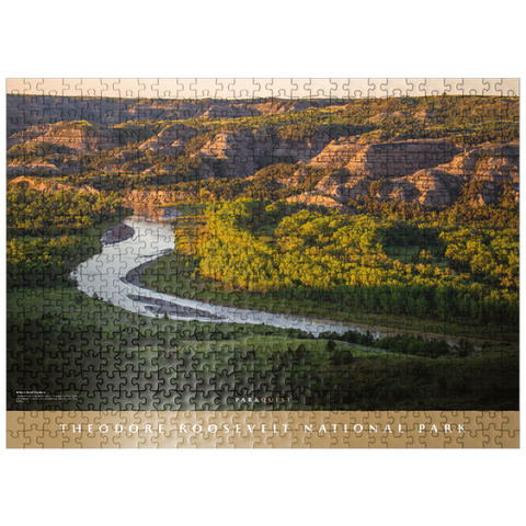 puzzleplate Theodore Roosevelt National Park: River Bend Overlook 500 Jigsaw Puzzle