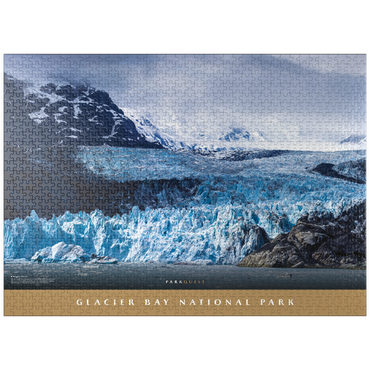 puzzleplate Glacier Bay National Park: Margerie Glacier 1000 Jigsaw Puzzle