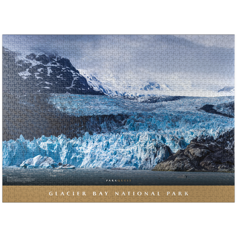 puzzleplate Glacier Bay National Park: Margerie Glacier 1000 Jigsaw Puzzle