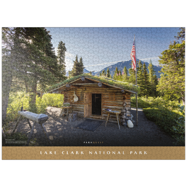 puzzleplate Lake Clark National Park: Proenneke's Cabin 1000 Jigsaw Puzzle
