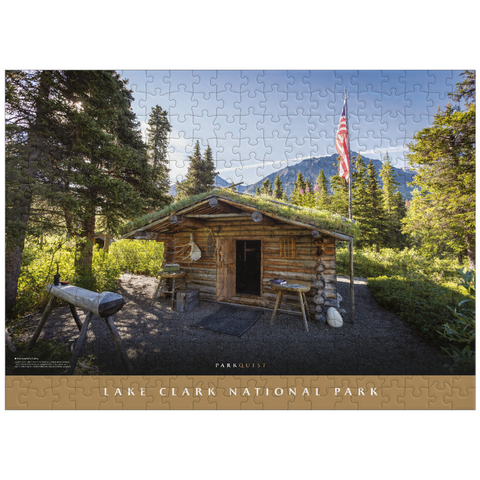 puzzleplate Lake Clark National Park: Proenneke's Cabin 300 Jigsaw Puzzle