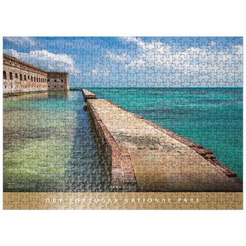 puzzleplate Dry Tortugas National Park: Moat Wall 500 Jigsaw Puzzle