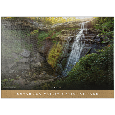 puzzleplate Cuyahoga Valley National Park: Brandywine Falls 1000 Jigsaw Puzzle