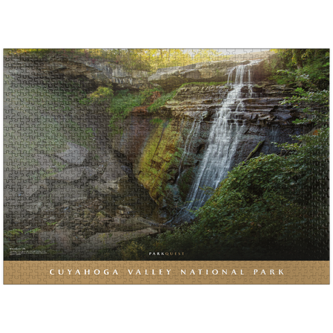 puzzleplate Cuyahoga Valley National Park: Brandywine Falls 1000 Jigsaw Puzzle