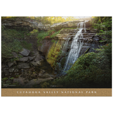 puzzleplate Cuyahoga Valley National Park: Brandywine Falls 300 Jigsaw Puzzle