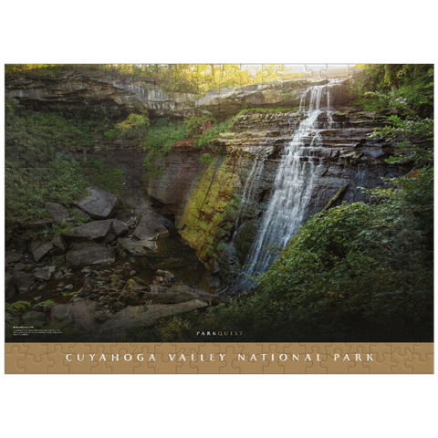 puzzleplate Cuyahoga Valley National Park: Brandywine Falls 300 Jigsaw Puzzle
