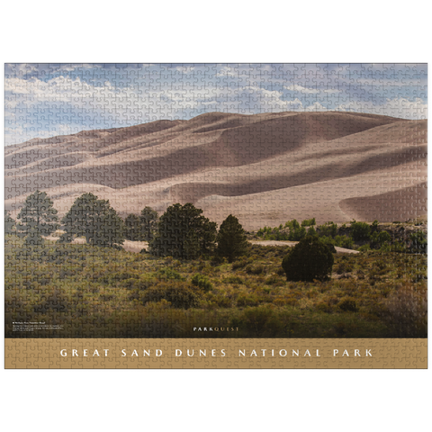 puzzleplate Great Sand Dunes National Park: Medano Pass Primitive Road 1000 Jigsaw Puzzle