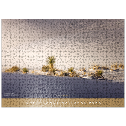 puzzleplate White Sands National Park: Backcountry Camping Loop Trail 500 Jigsaw Puzzle