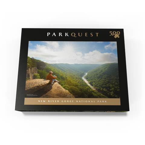 New River Gorge National Park: Diamond Point Overlook 500 Jigsaw Puzzle box view3