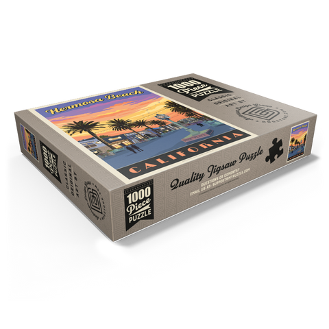Hermosa Beach Pier Sunset Charm, California 1000 Jigsaw Puzzle box view1