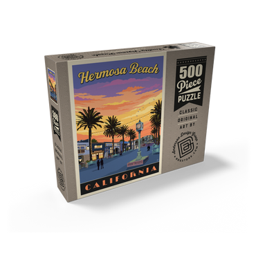 Hermosa Beach Pier Sunset Charm, California 500 Jigsaw Puzzle box view2