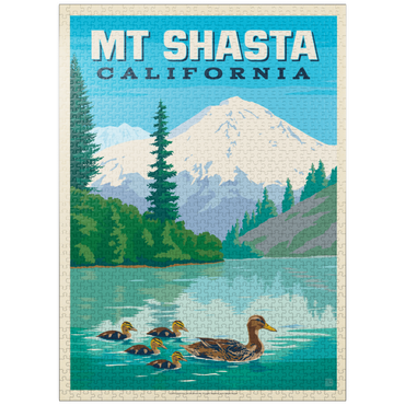 puzzleplate Mount Shasta Duck Lake Serenity, California 1000 Jigsaw Puzzle