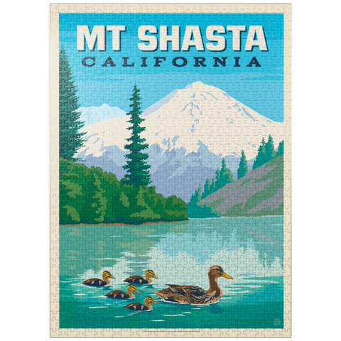 puzzleplate Mount Shasta Duck Lake Serenity, California 1000 Jigsaw Puzzle
