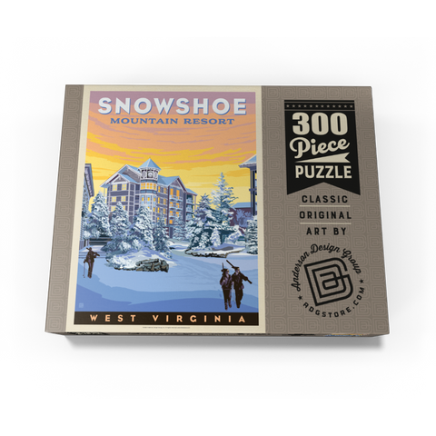 Snowshoe Mountain Resort Winter Charm, West Virginia 300 Jigsaw Puzzle box view3